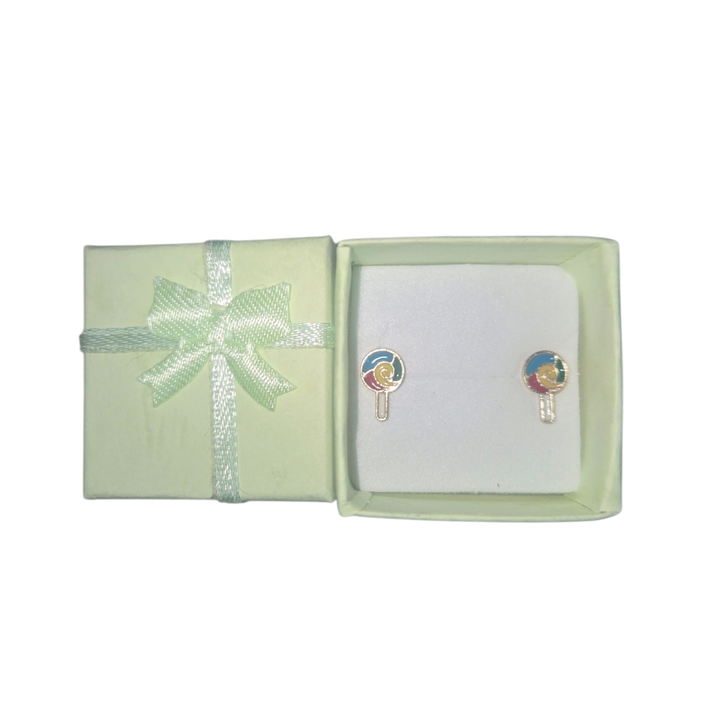 Multicolor‎ Lollipop Earrings (NWOT) - Picture 2 of 2